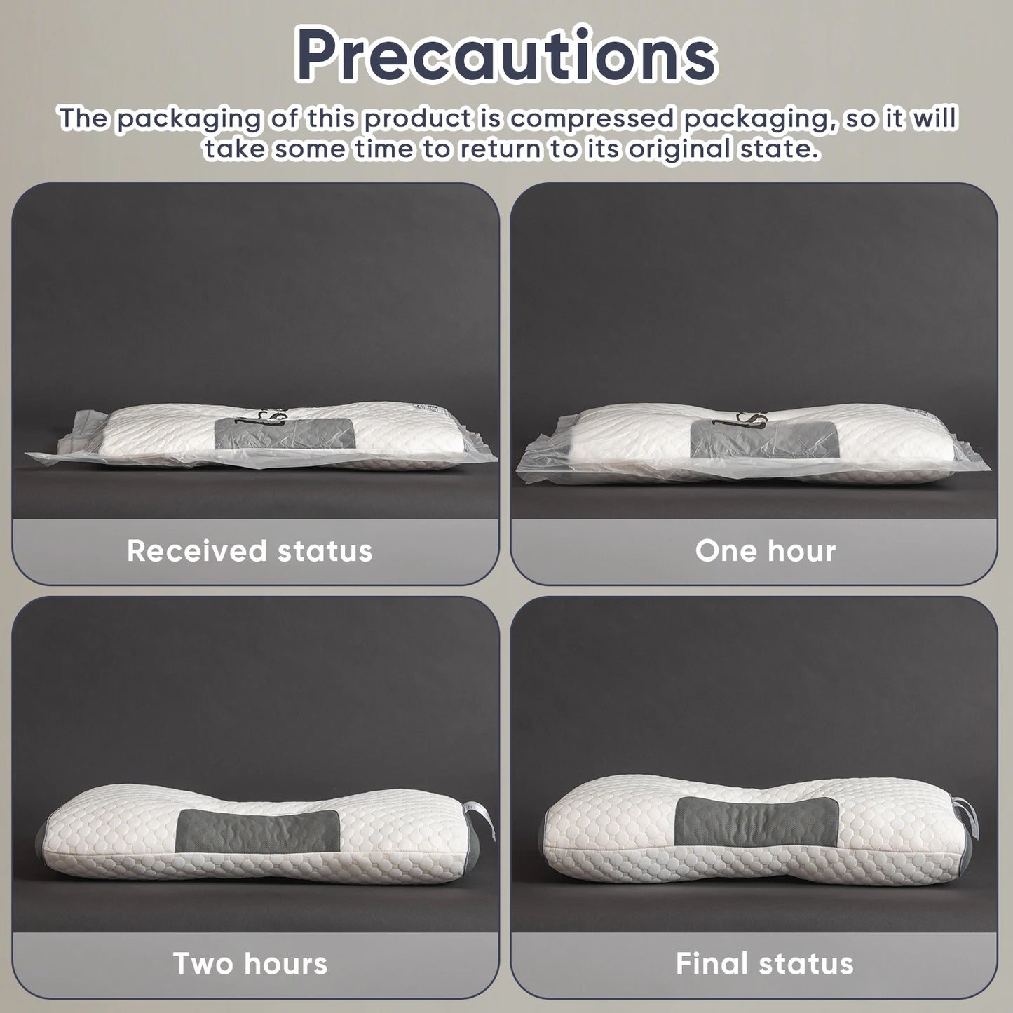1pc/2pcs Neck Pillow For Sleeping Soft, Adjustable Ergonomic Contour Support Pillow, High Quality Pillow Core, Removable Cove
