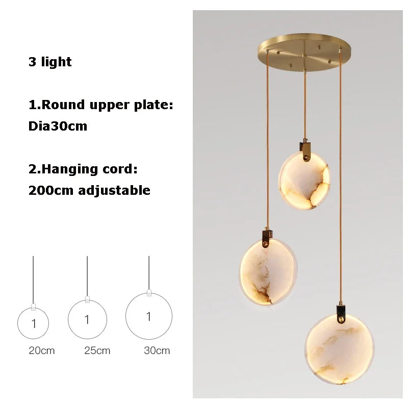 Scandinavian LED Marble Gold Home Decor Designer Chandelier Lighting 2025 New Trend Living Room Tone Chandelier