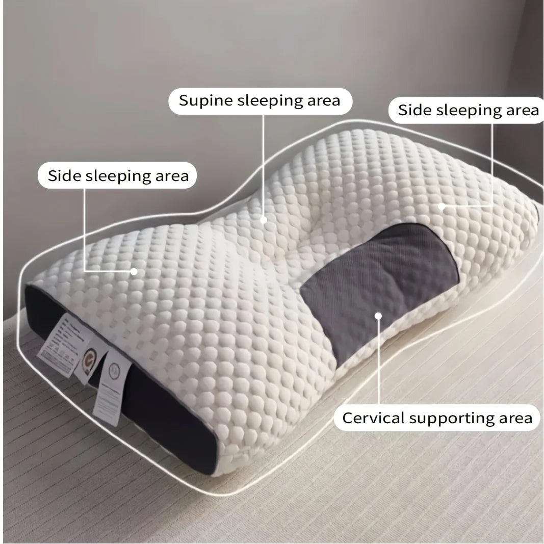 1pc/2pcs Neck Pillow For Sleeping Soft, Adjustable Ergonomic Contour Support Pillow, High Quality Pillow Core, Removable Cove