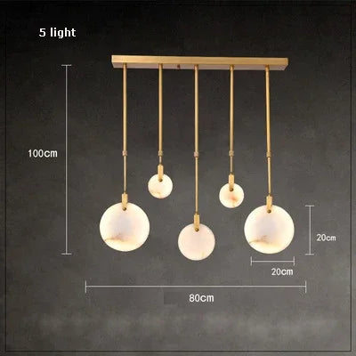 Scandinavian LED Marble Gold Home Decor Designer Chandelier Lighting 2025 New Trend Living Room Tone Chandelier