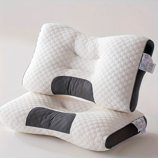 1pc/2pcs Neck Pillow For Sleeping Soft, Adjustable Ergonomic Contour Support Pillow, High Quality Pillow Core, Removable Cove