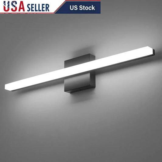 LED Bathroom Vanity Light Fixture Modern Anti-Fog Wall Sconce Cool White 6000K Energy Efficient Waterproof Design IP44