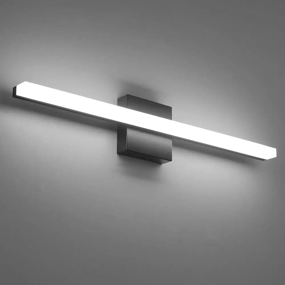 LED Bathroom Vanity Light Fixture Modern Anti-Fog Wall Sconce Cool White 6000K Energy Efficient Waterproof Design IP44